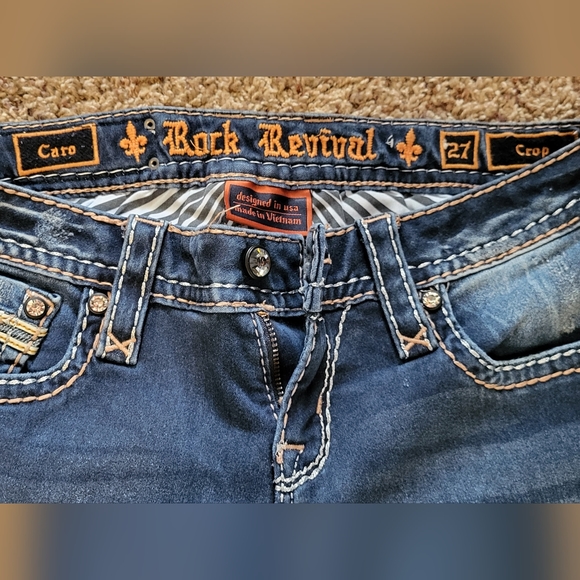 EUC ROCK REVIVAL CROP SZ 27 CARO - Picture 3 of 5
